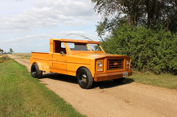 Dřevěný Ford PickUp