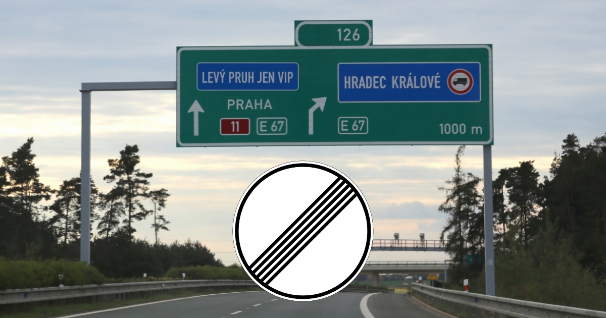 Neomezená rychlost je bezpečnější než limity. Češi už se zrušení rychlostních omezení nemohou dočkat