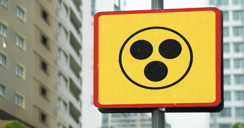 Žlutá dopravní značka s tečkami u přechodu: V české autoškole se neučí švédský význam. Řidiči se pletou a mylně reagují