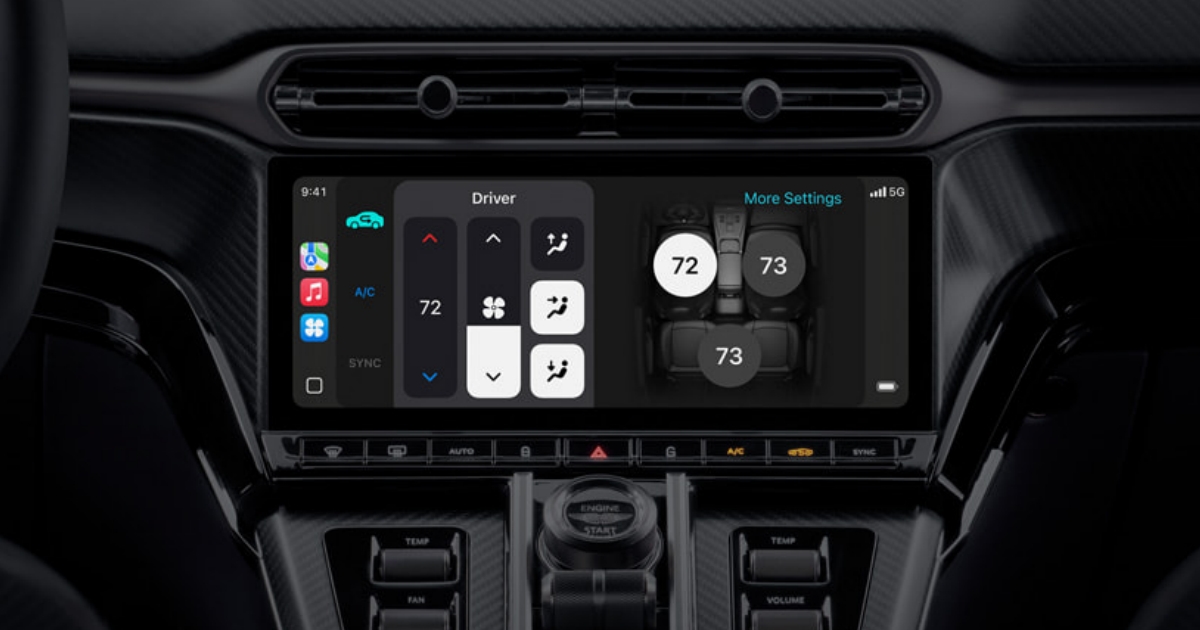 Apple převezme palubovku auta. CarPlay Ultra v roce 2026 ovládne i tachometr, klimatizaci a další funkce