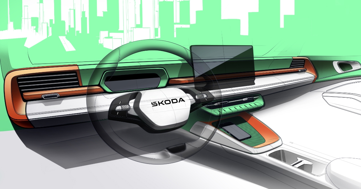 Škoda končí s palubní deskou, jak ji známe. Nové nejlevnější SUV ukázalo úplně nový vnitřek. Zmizely budíky i tlačítka