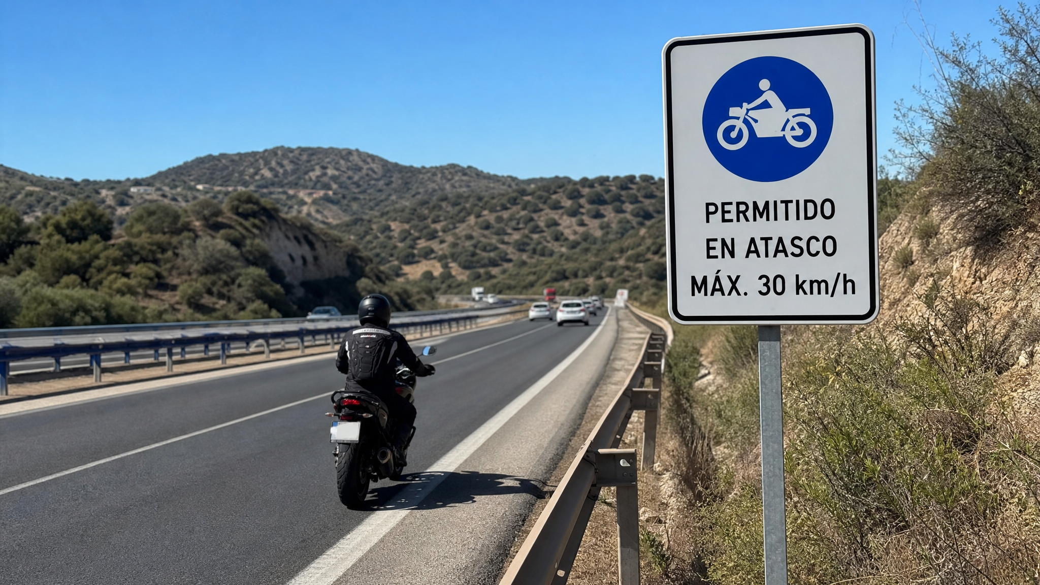Motorkáři dostanou právo objíždět kolony po krajnici. Nová značka povolí průjezd tam, kde dnes hrozí pokuta