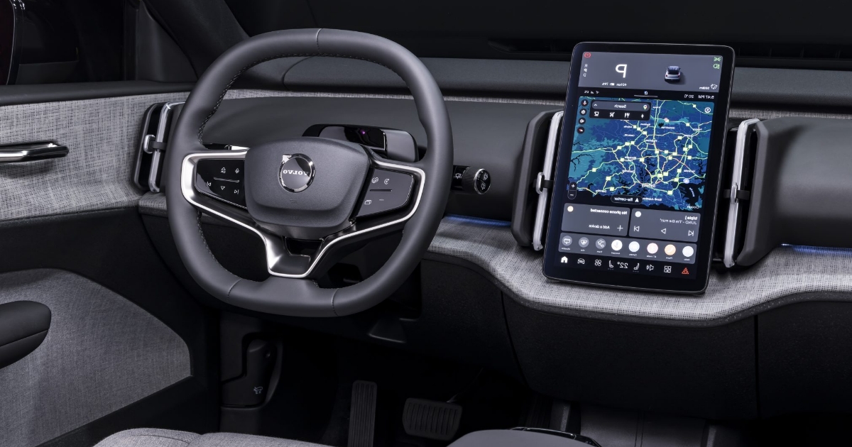 3D navigace a Gemini v palubní desce. Volvo EX60 láká na technologie, které v Česku mají zpoždění